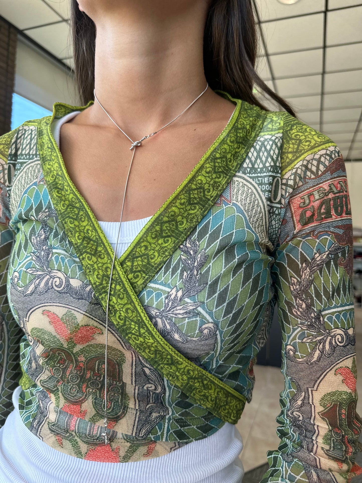 Knotted Lariat Necklace