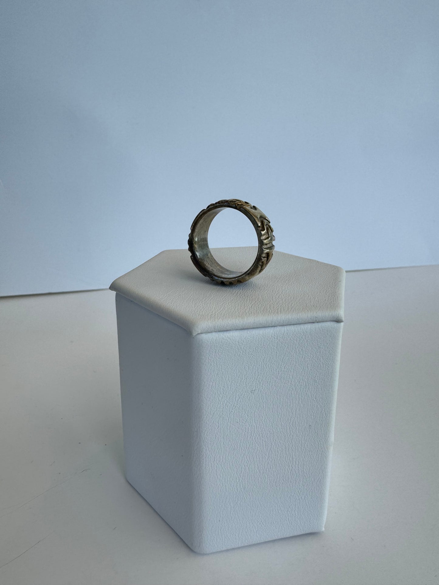 Parenthesis Silver Ring
