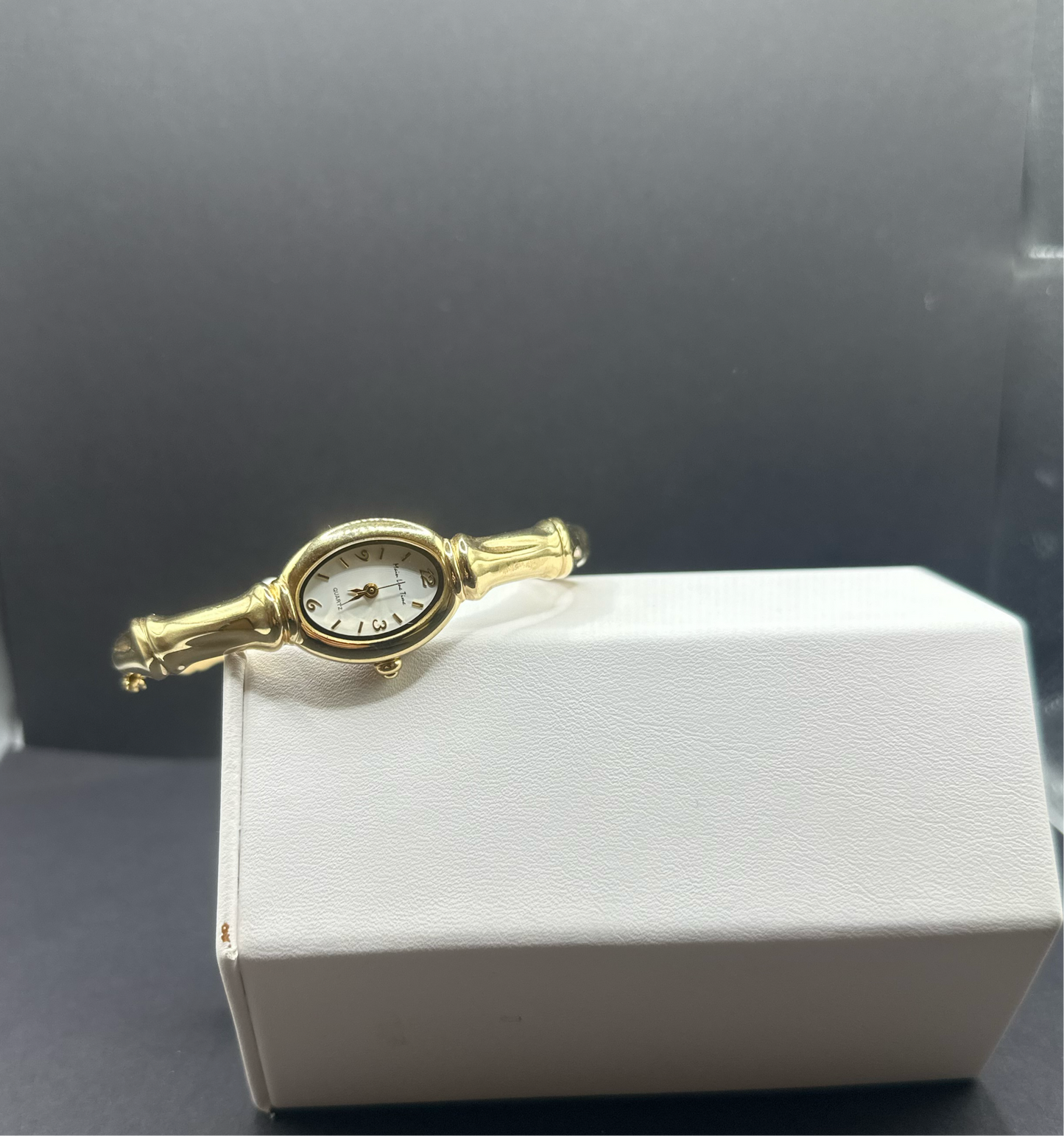 Gold Bamboo Bracelet Watch