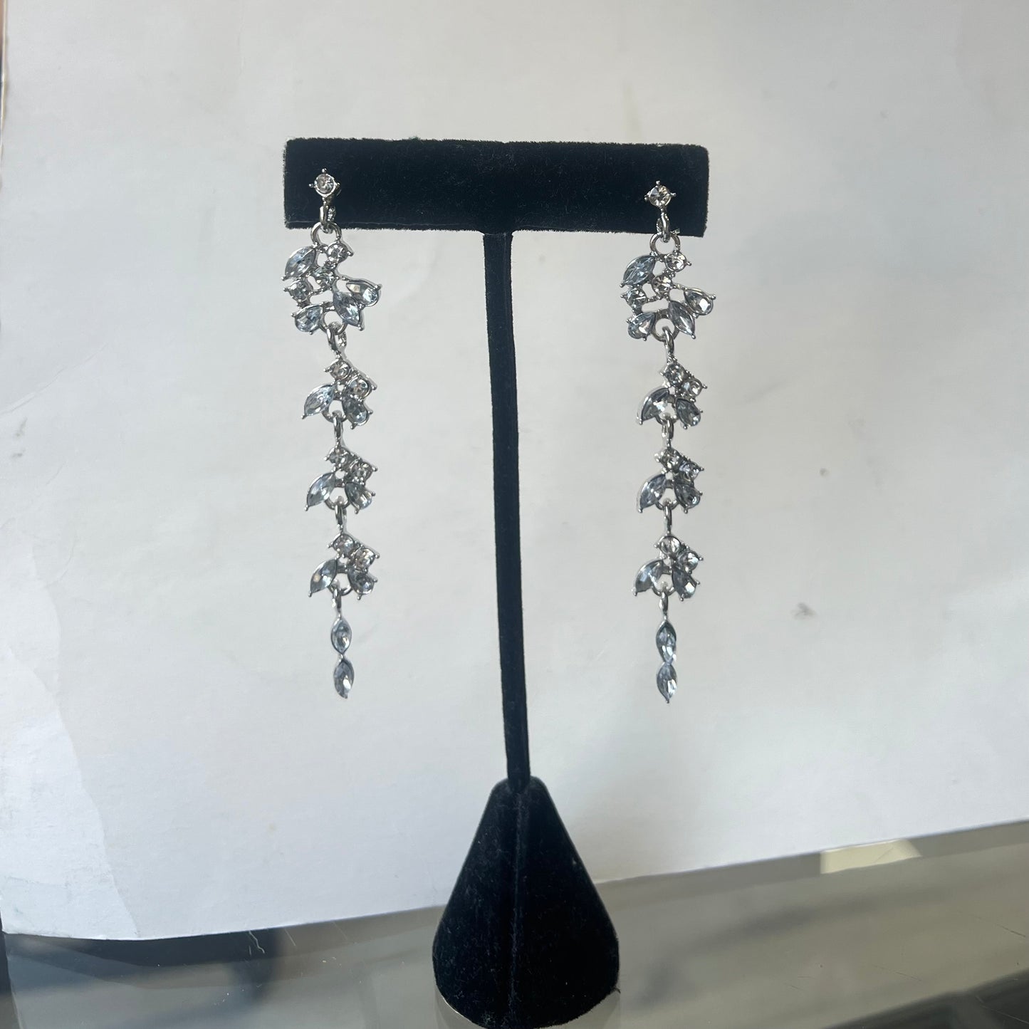 Leaf Cz Hanging Earring