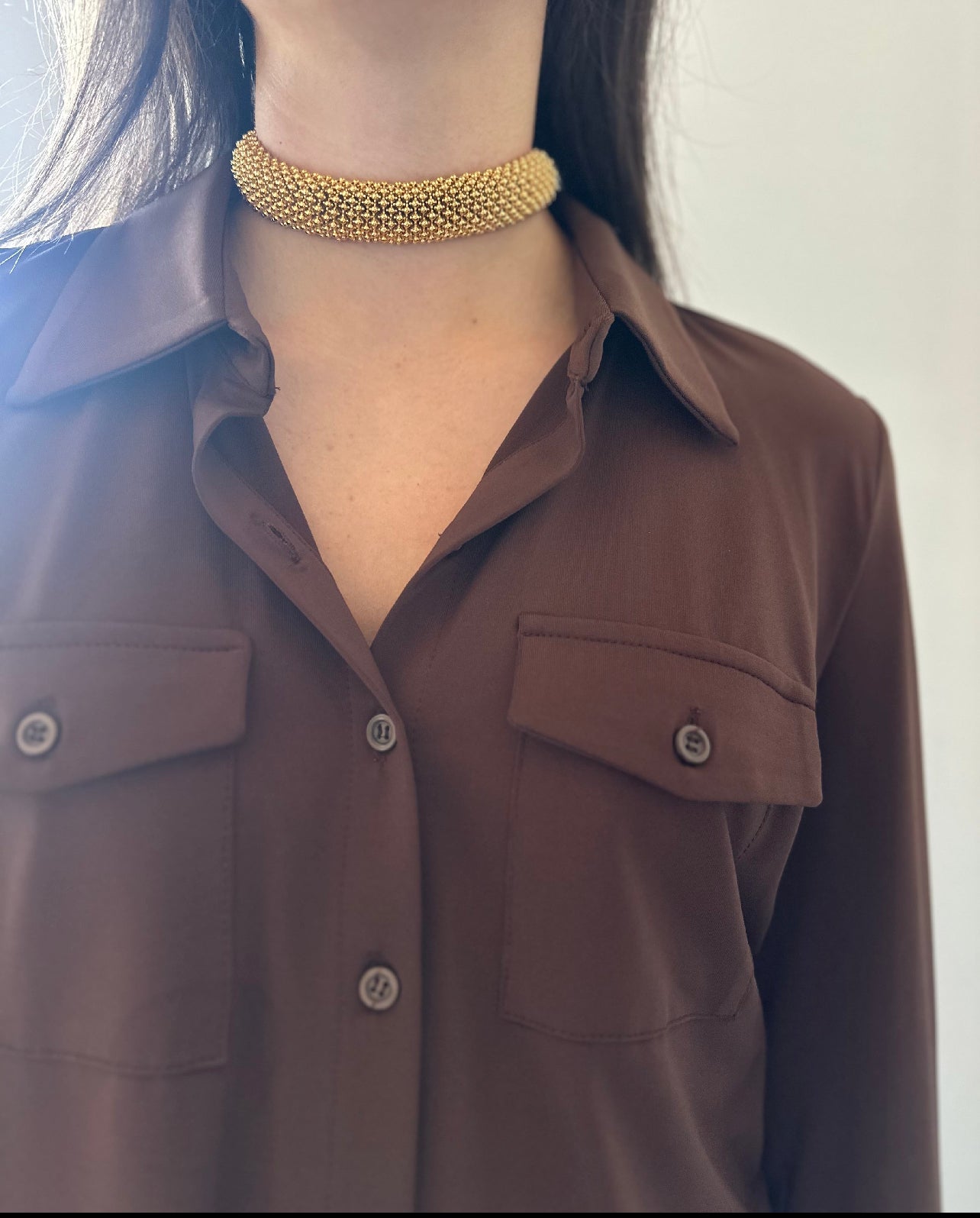 Vintage Joan Rivers Gold Classic Choker