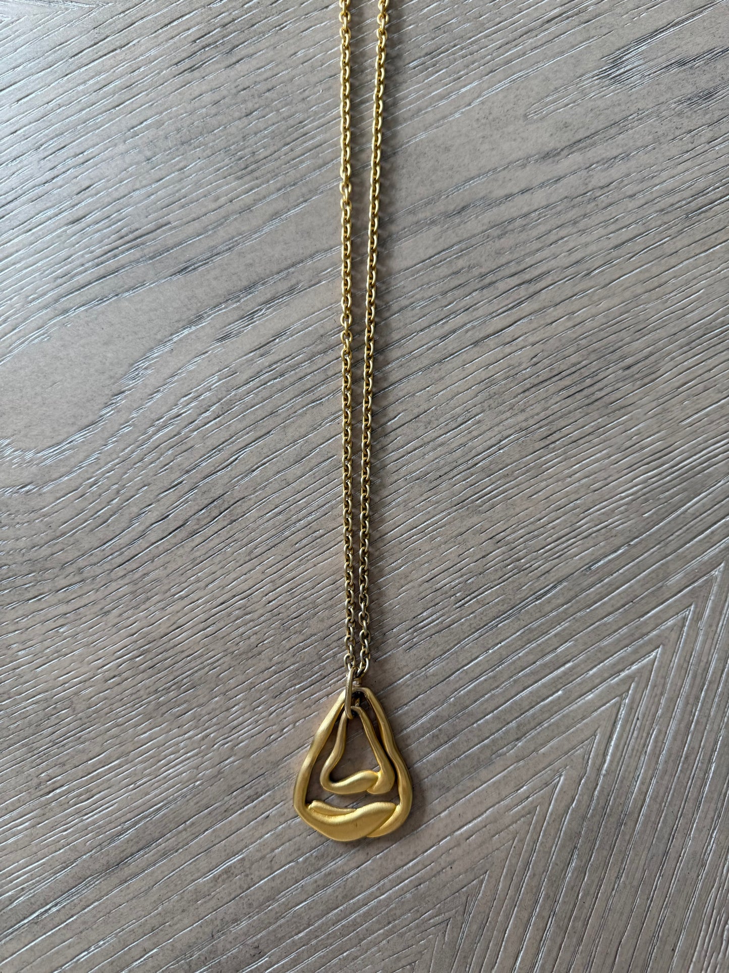 Gold Designed Pendant Necklace
