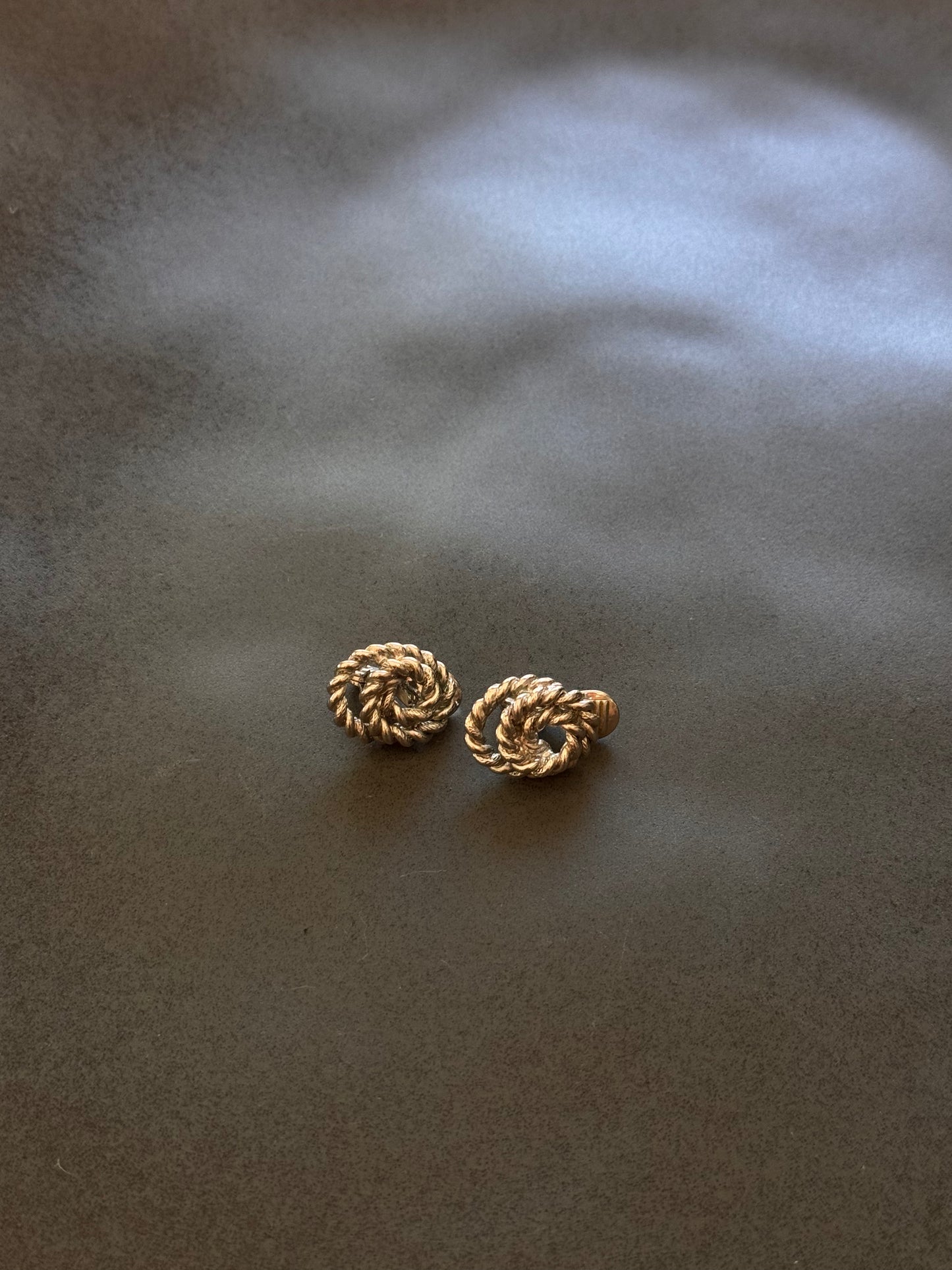 Vintage Monet Spiral Earrings
