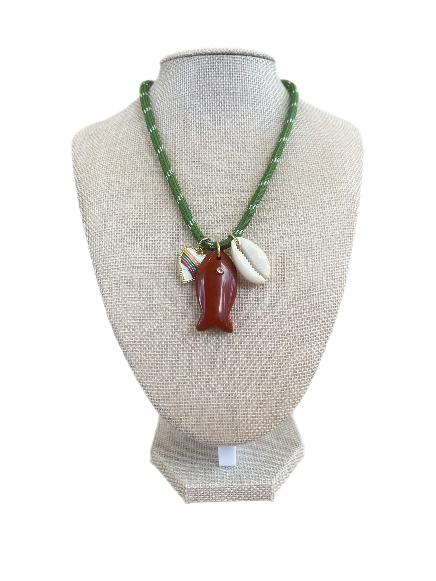 Green Cord With Charms
