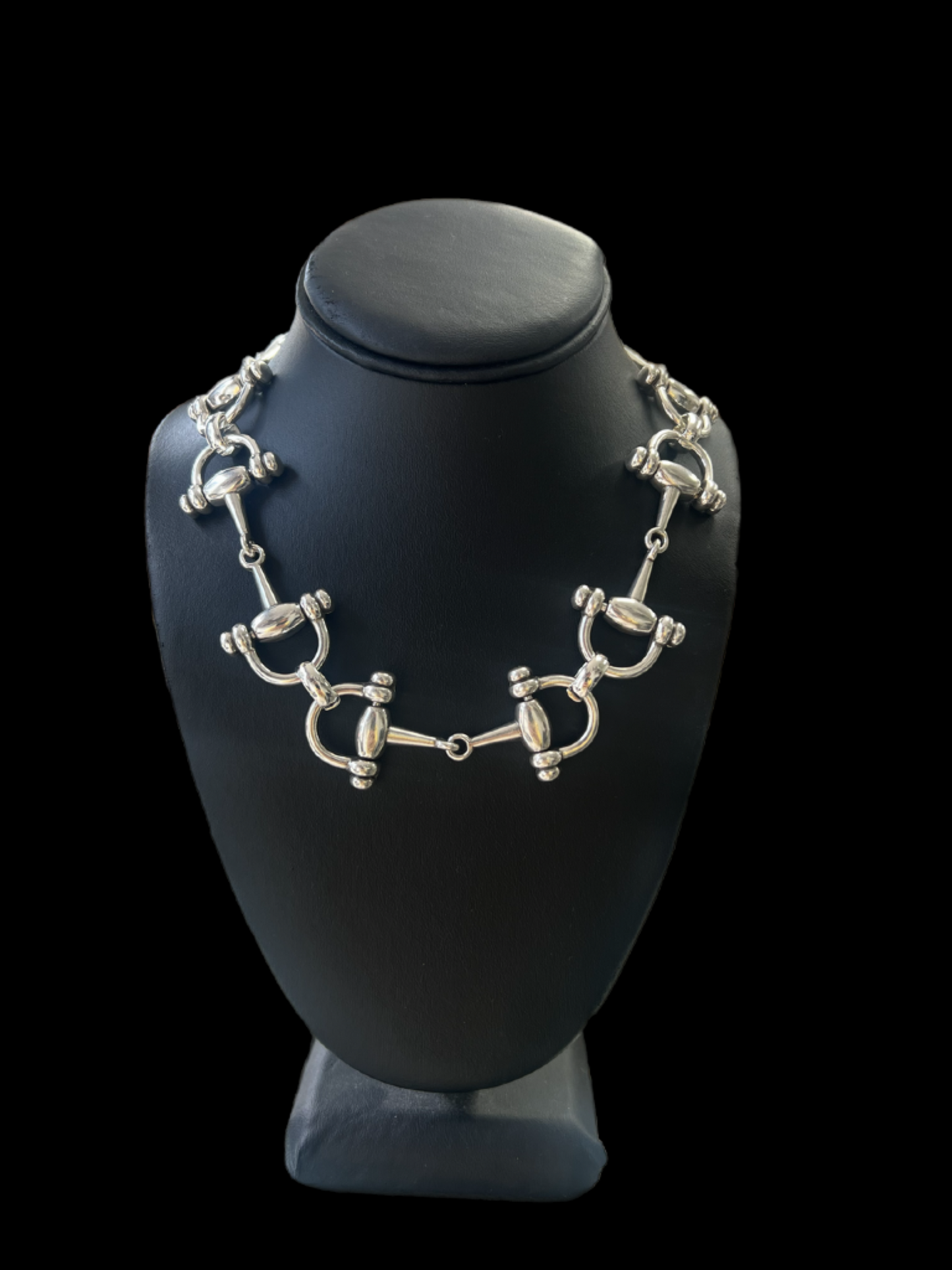 Sterling Silver Horsebit Necklace