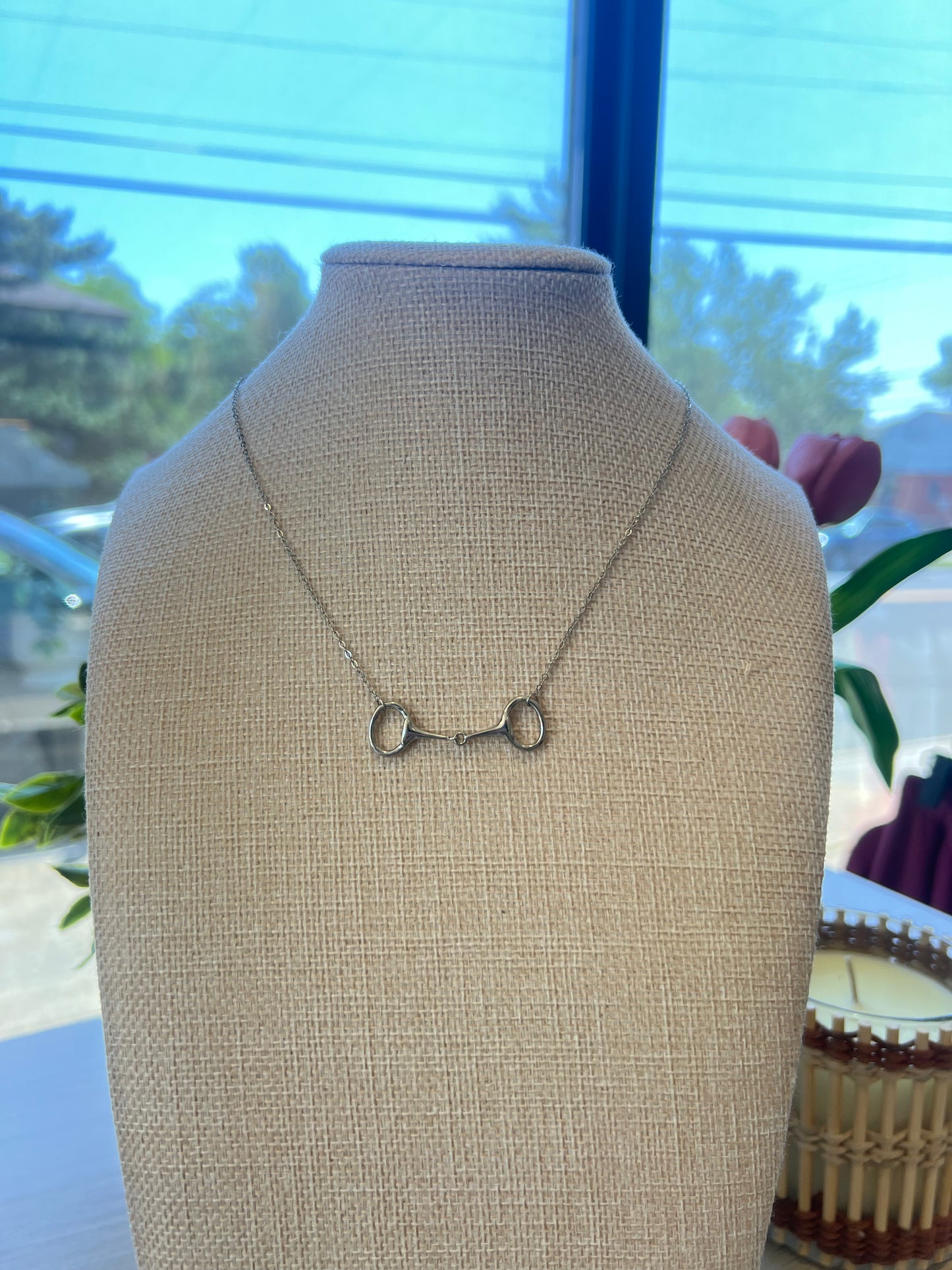 Horsebit Pendant Necklace