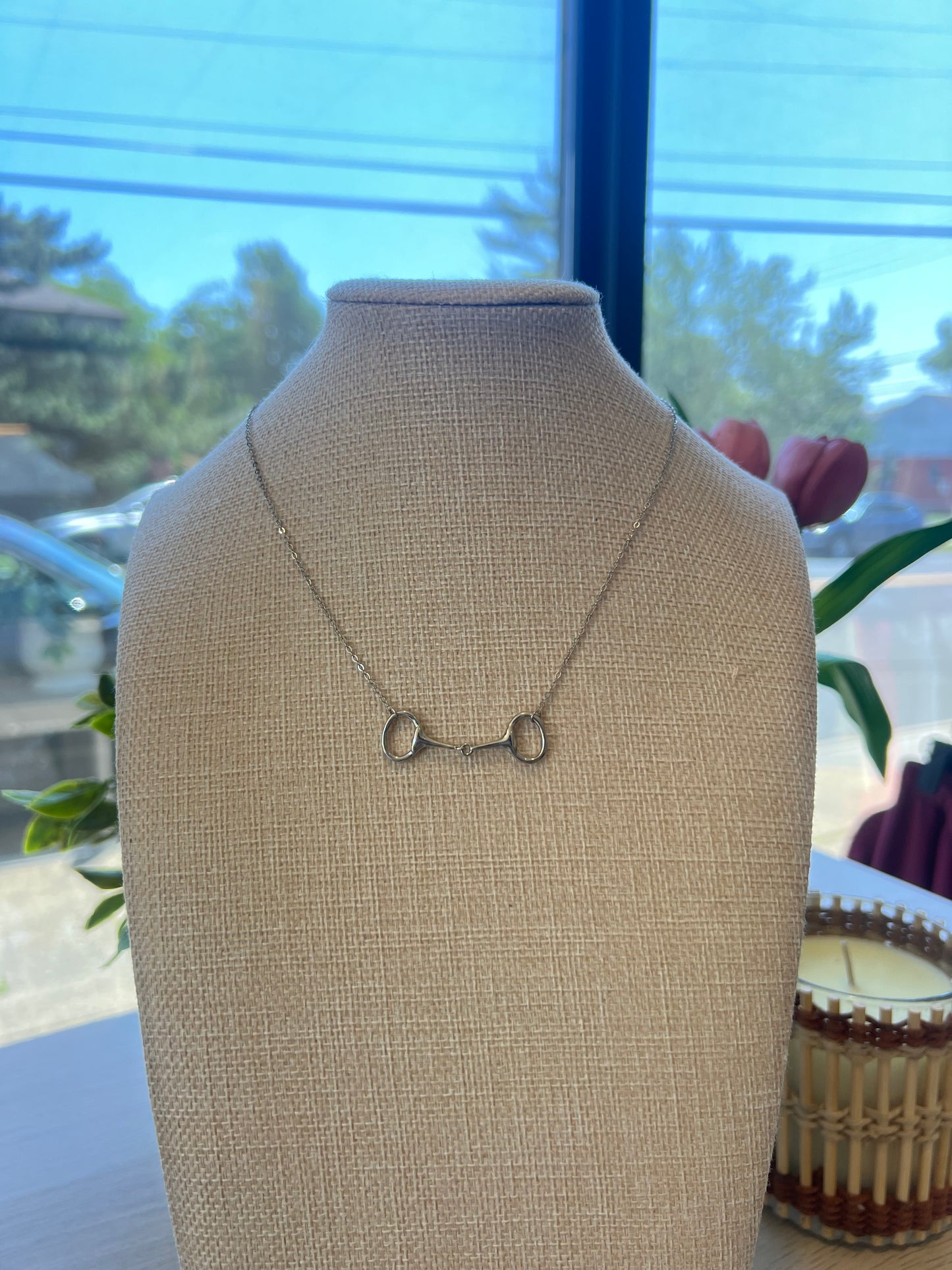 Horsebit Pendant Necklace