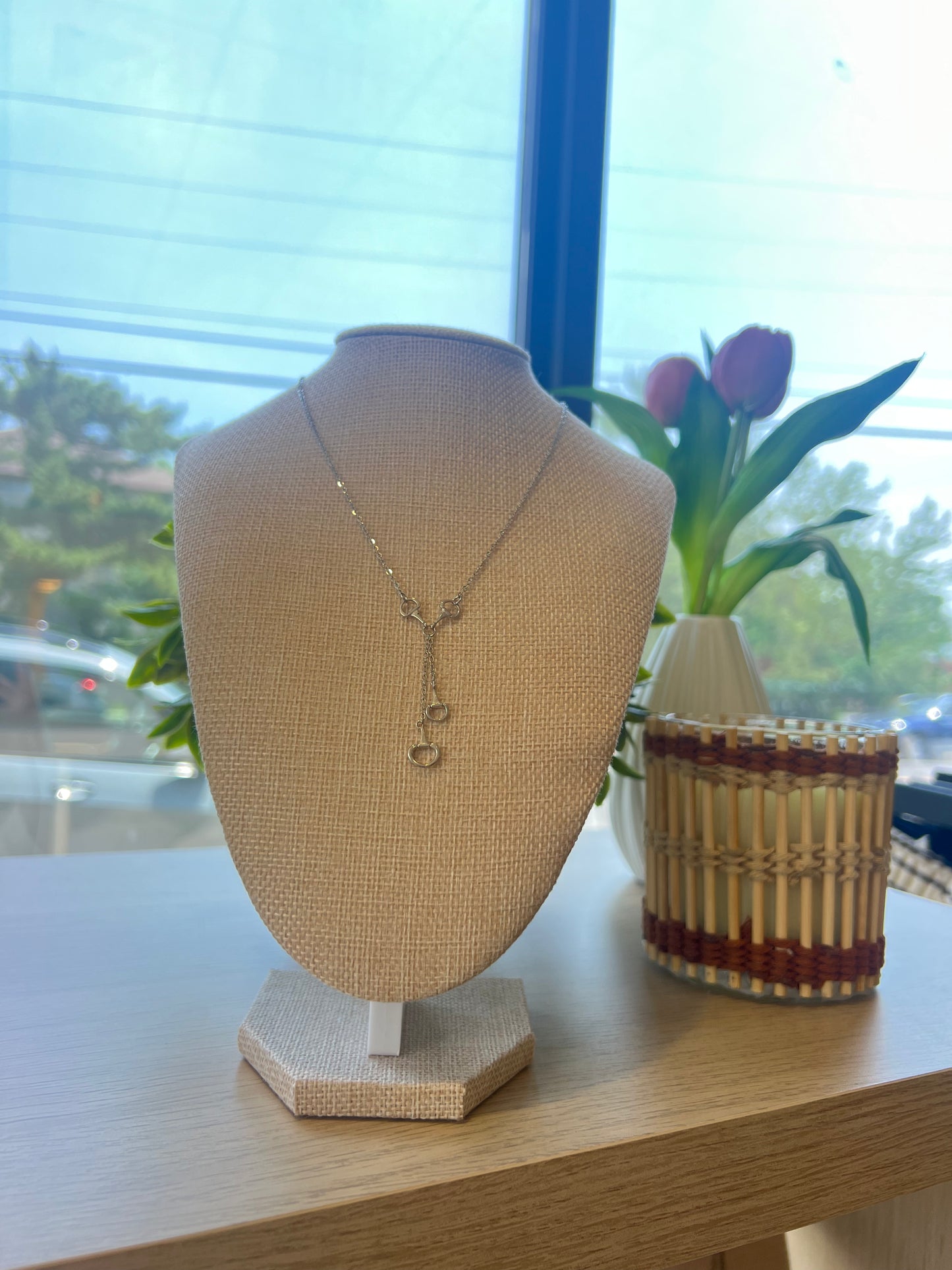 Silver Mini Horse-bit Necklace