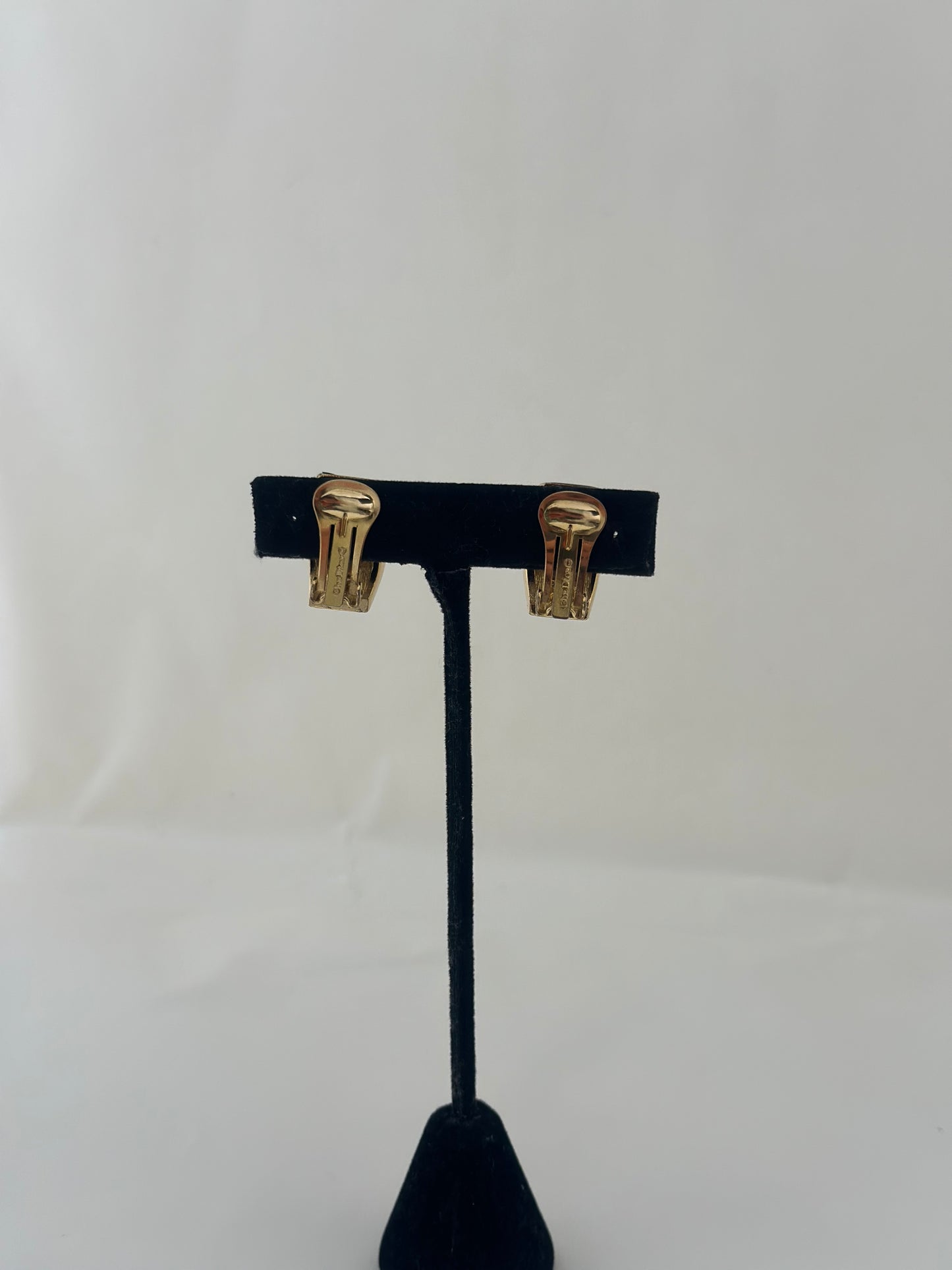 Vintage Christian Dior Clip Back Earrings