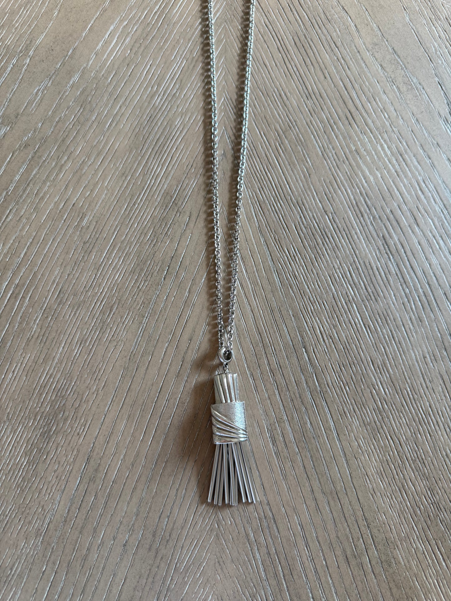 Vintage Monet Silver Dangle Pendant