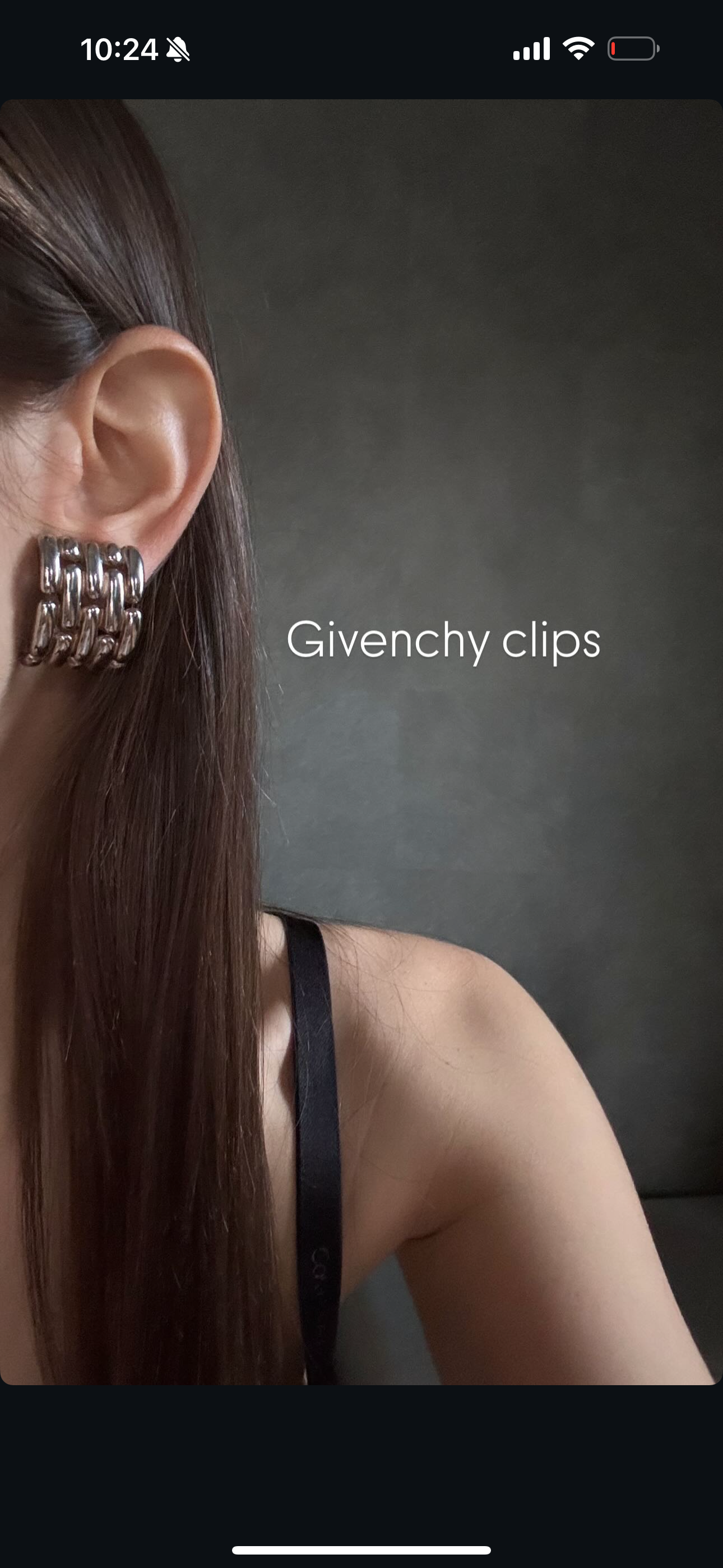 Vintage Givenchy Clip Back Earrings