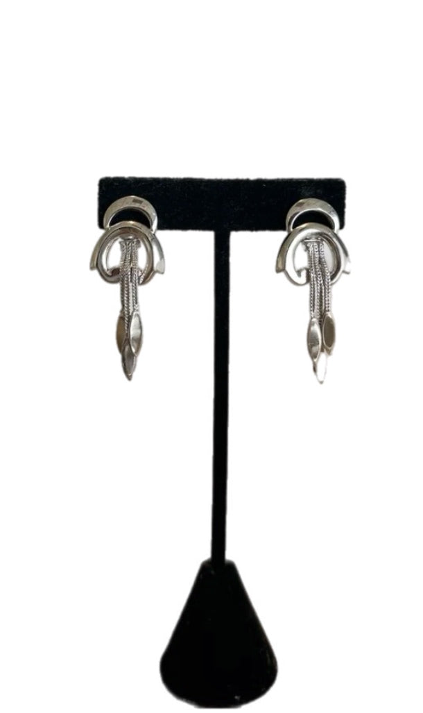 Vintage Napier Silver Dangle Earrings