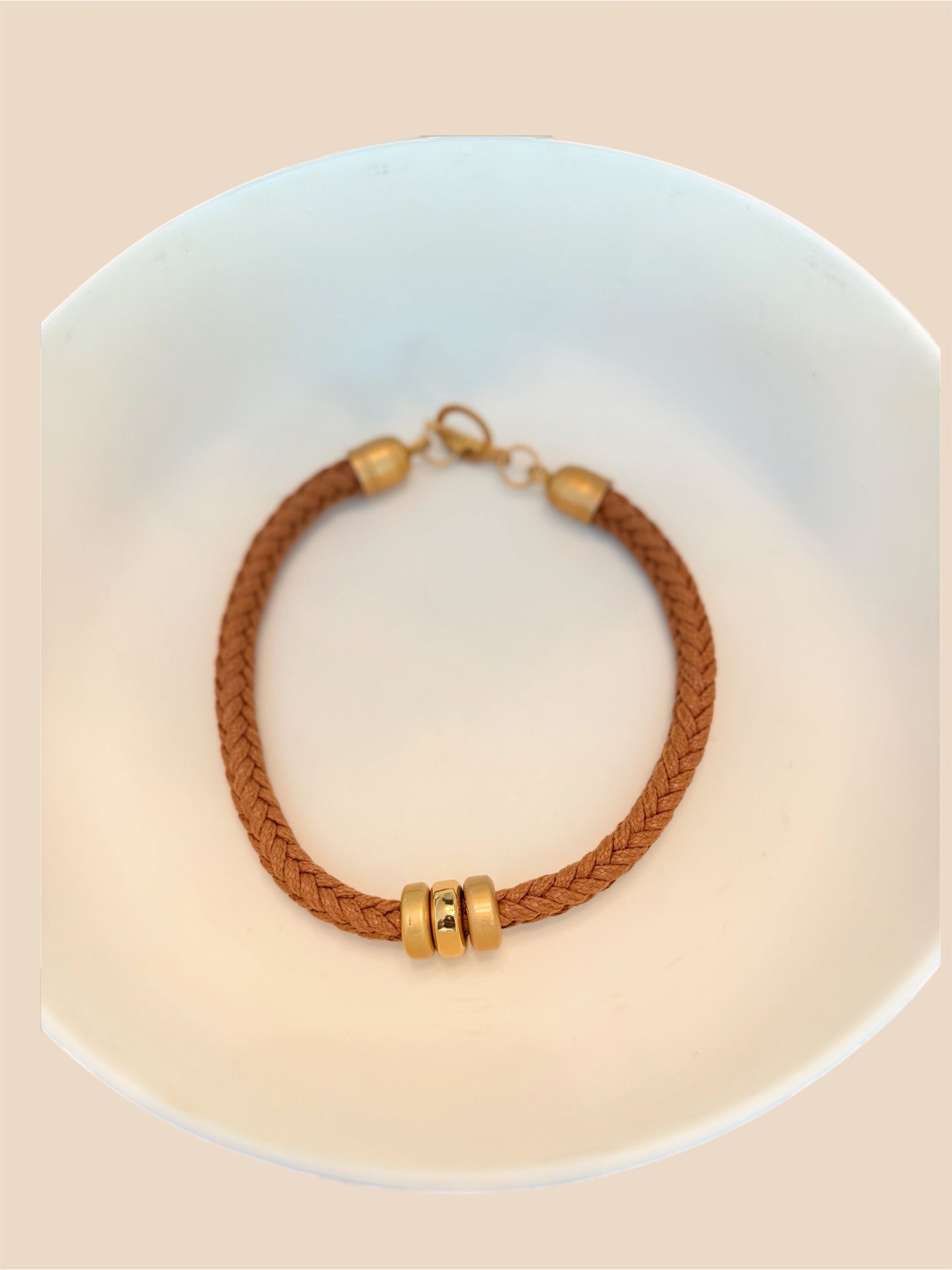 Rope Collar Necklace Gold pendant