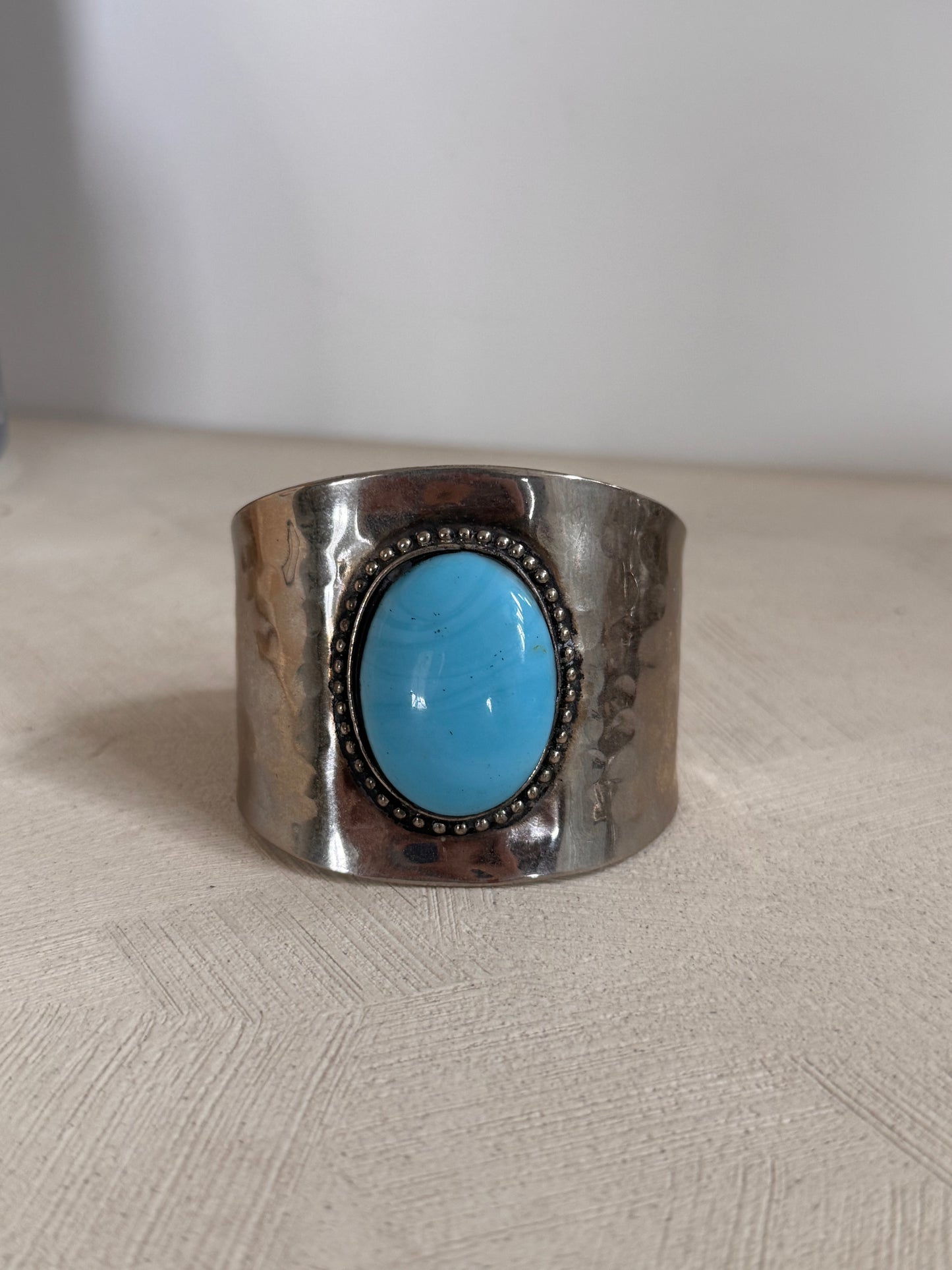 Vintage Silver & Turq Cuff
