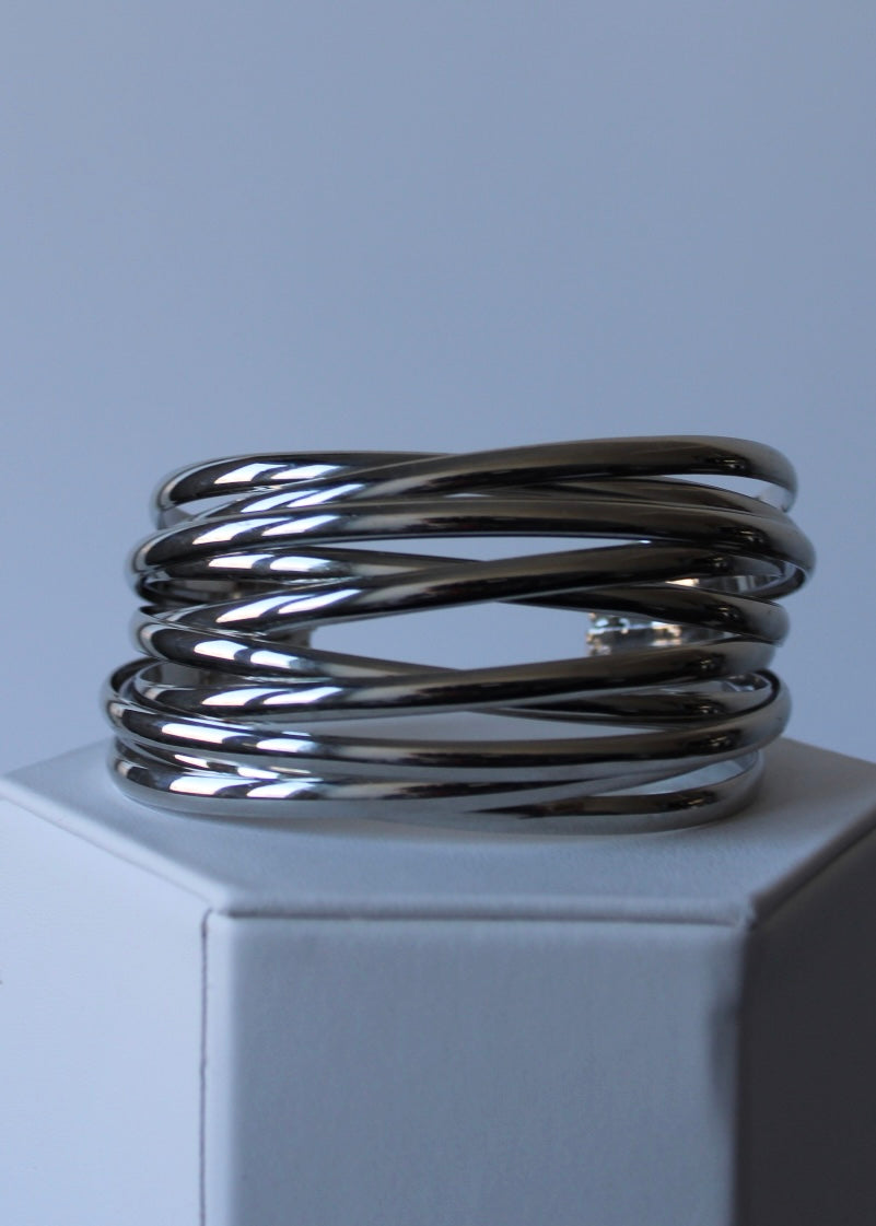 Silver Layered Cuff