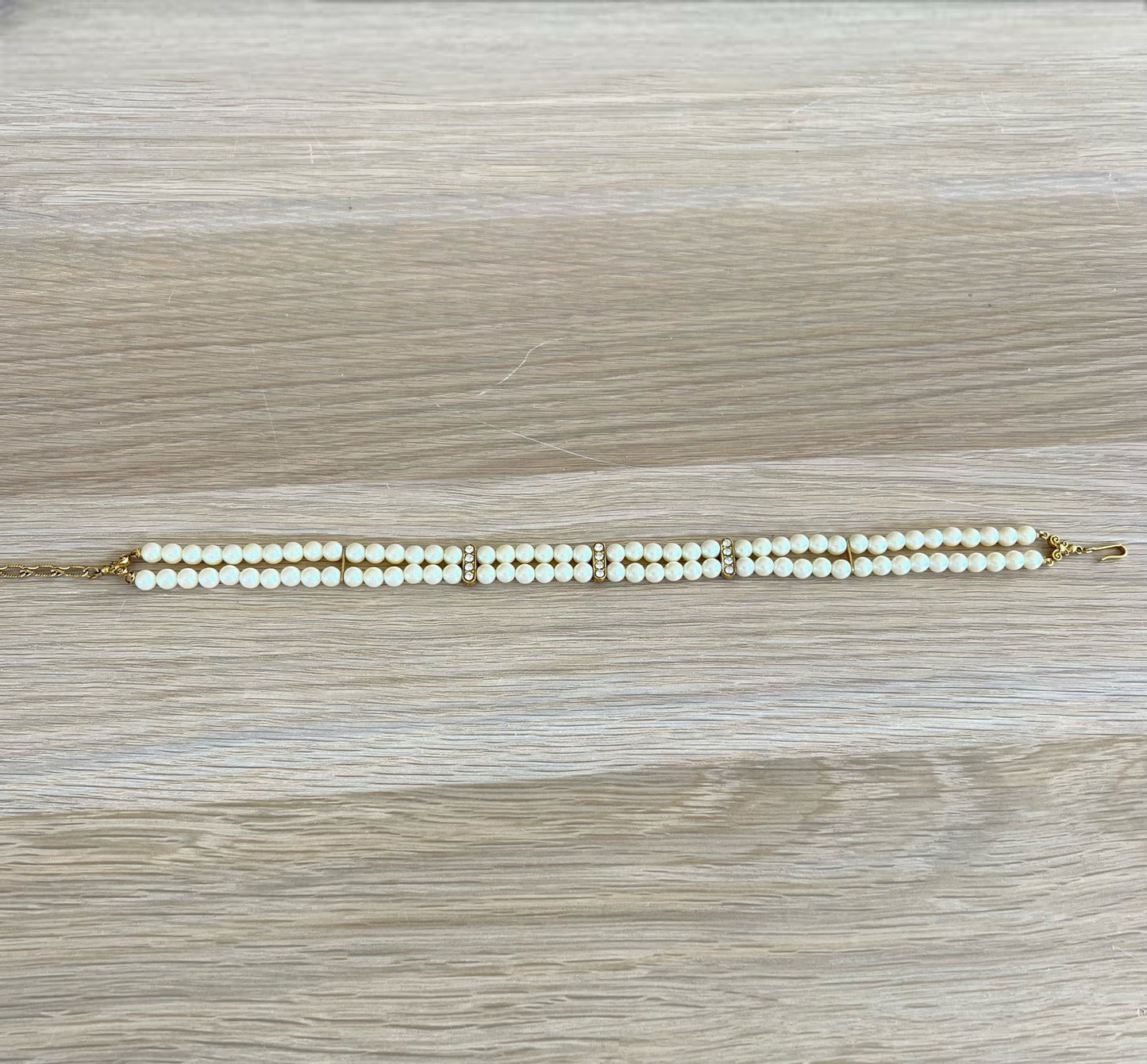 Vintage Pearl Double Strand Choker