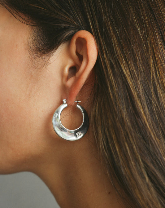 Vintage Givenchy Logo Hoops