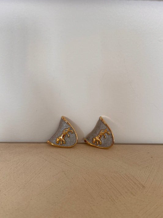 Vintage Panther Clip Earrings
