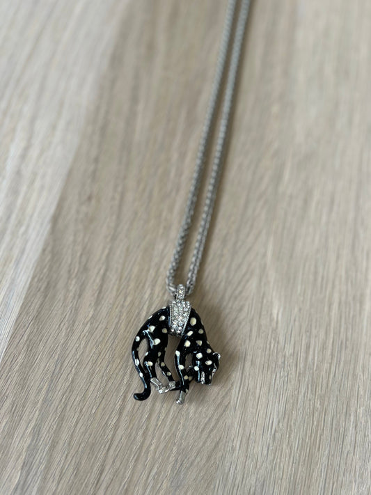 Black and White Panther Necklace