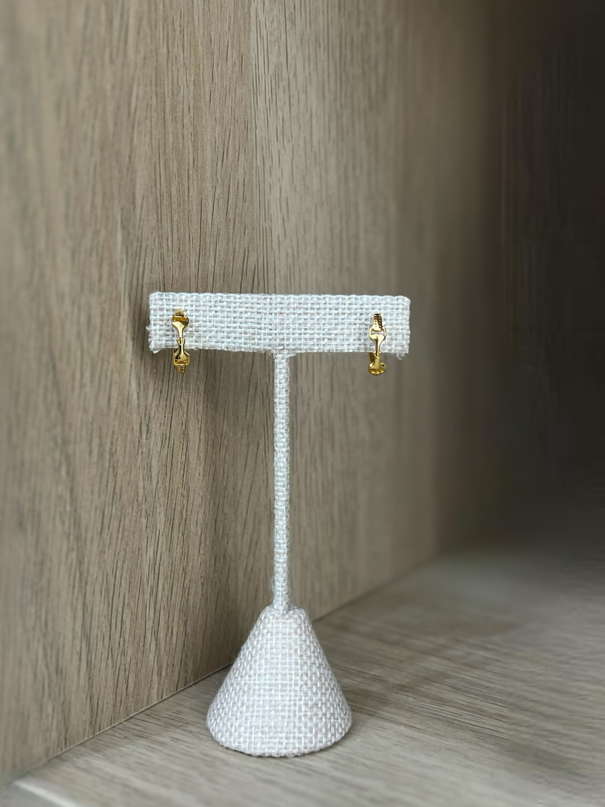 Horsebit  Mini Huggie Hoops