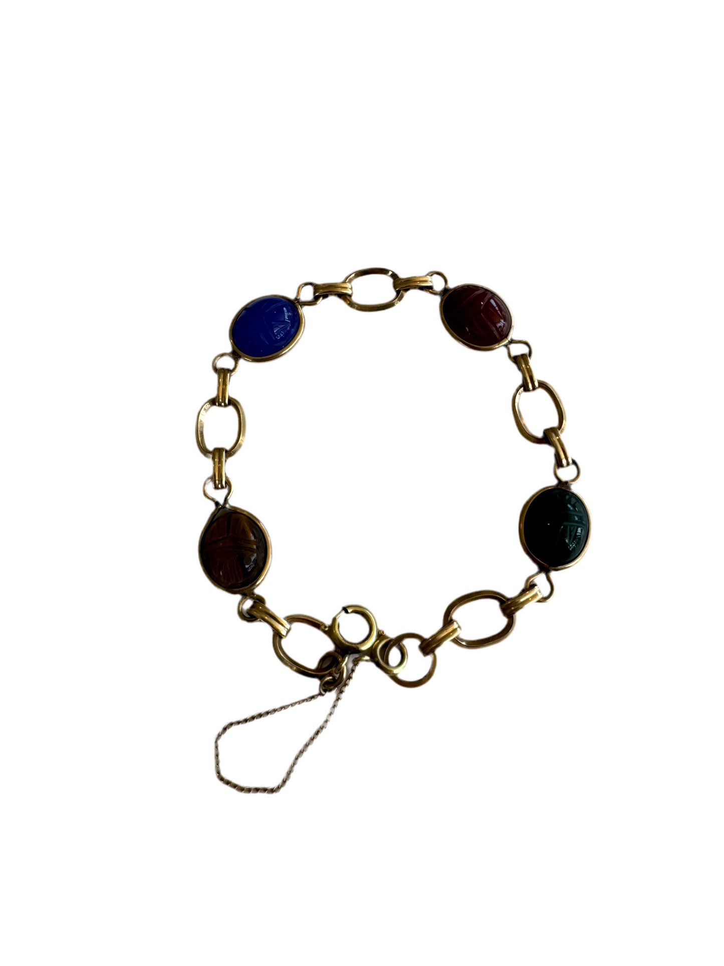 Colored stone bracelet