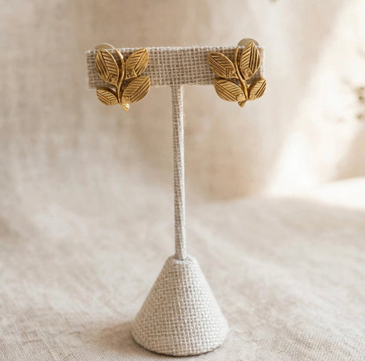 Gold Leaf Earrings
