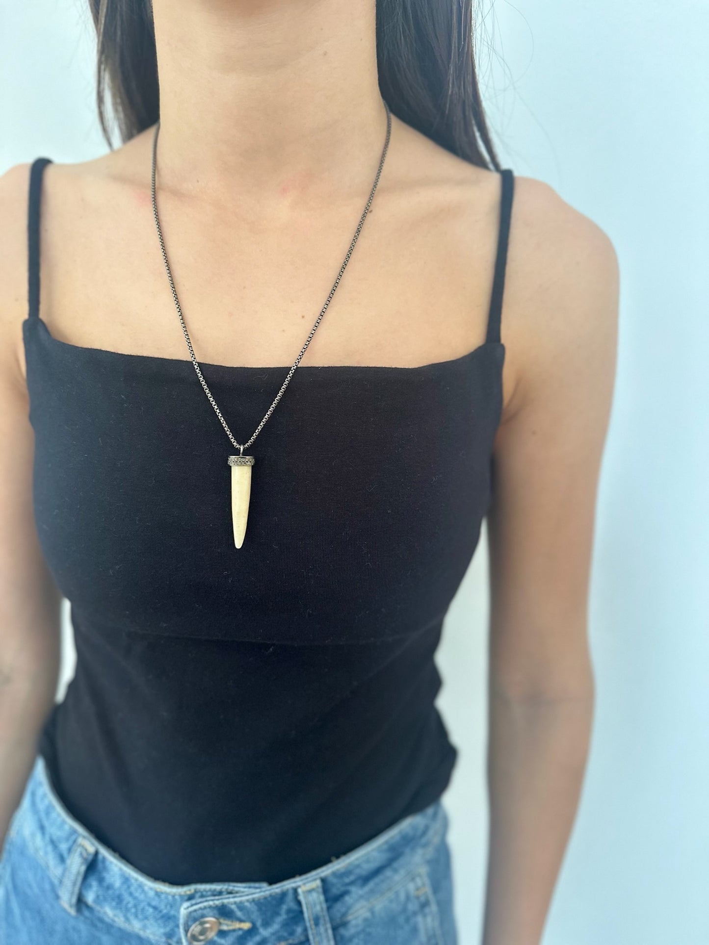 Horn Pendant Necklace