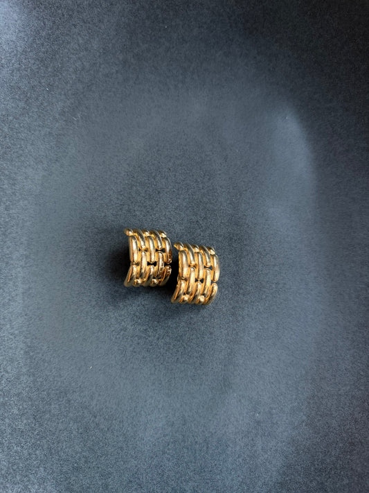 Vintage Givenchy Panther Link Earrings