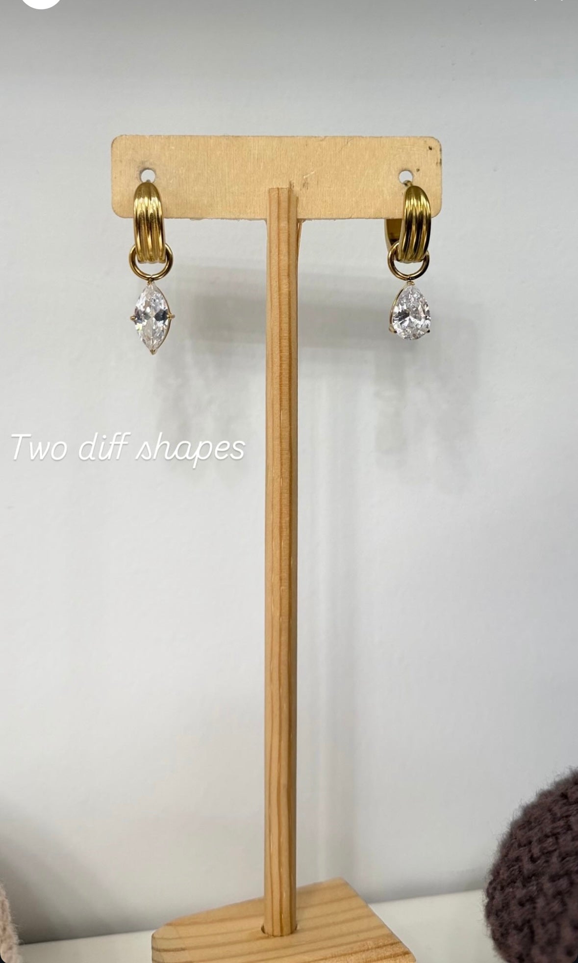 Pear & Diamond Shaped Earrings