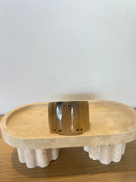 Beige Marble Cuff