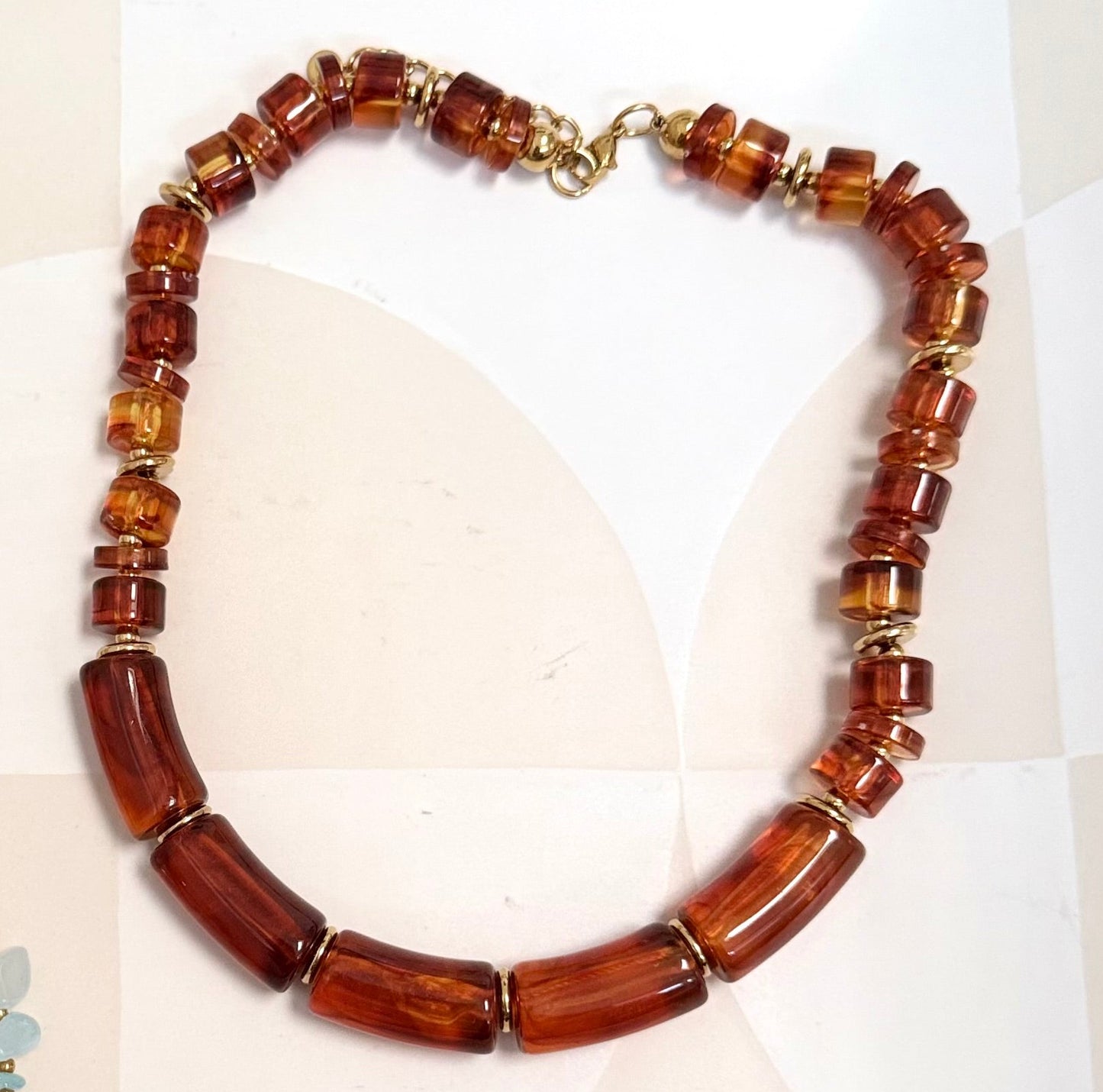Resin Beaded Necklace