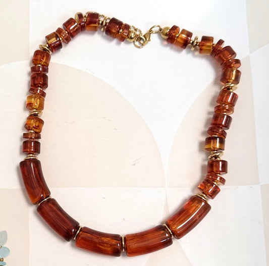 Resin Beaded Necklace