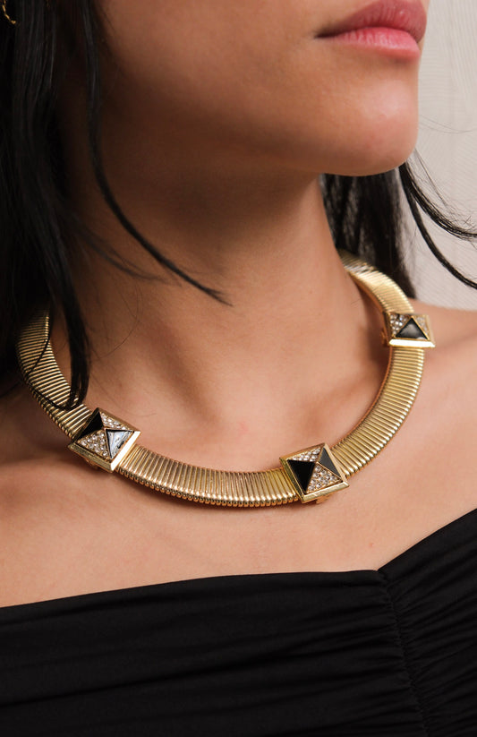 Vintage Omega Collar Necklace