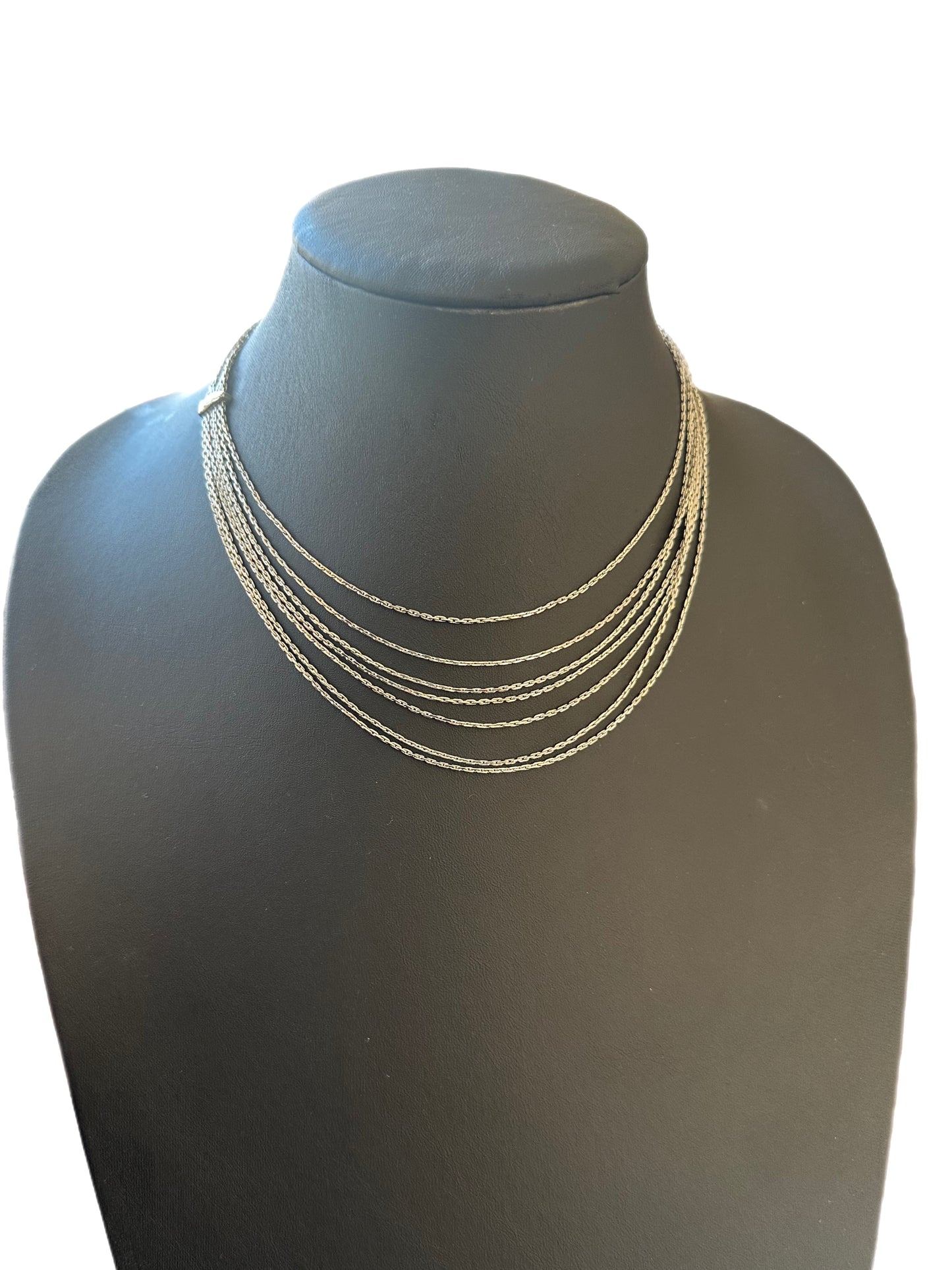 Silver Multilayered Necklace