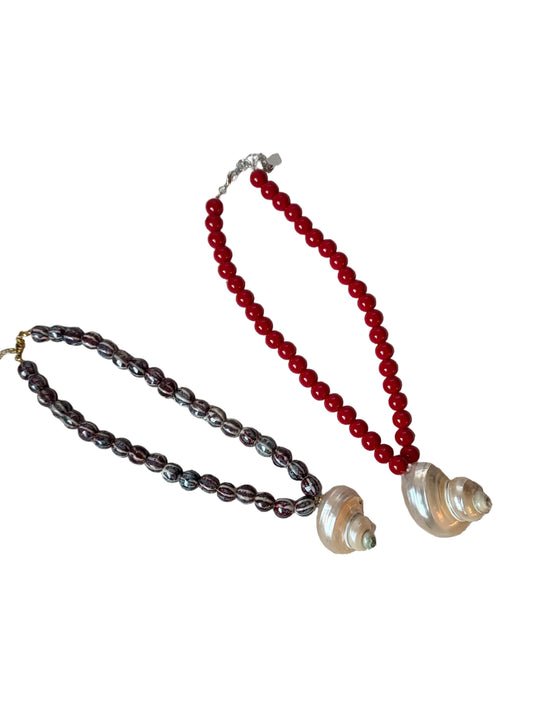 Beaded Shell Necklace