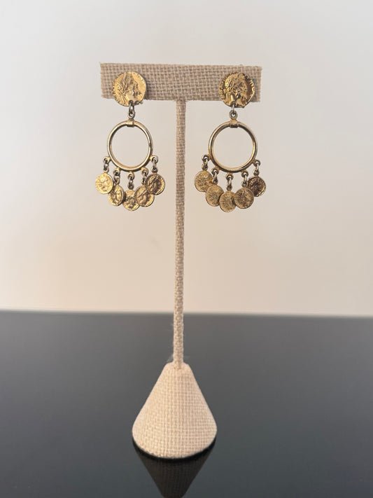 Vintage Coin Dangle Earring