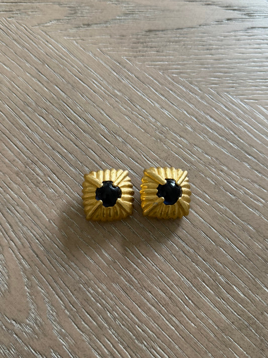 Vintage Givenchy Cabachon Earrings