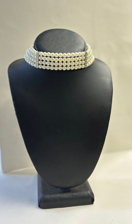 Four Strand Pearl Choker