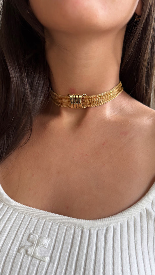 Vintage Gold Tone Choker