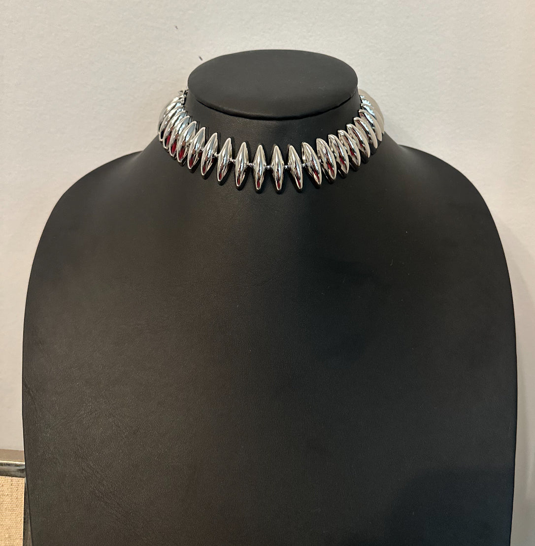 Silver Spike Choker