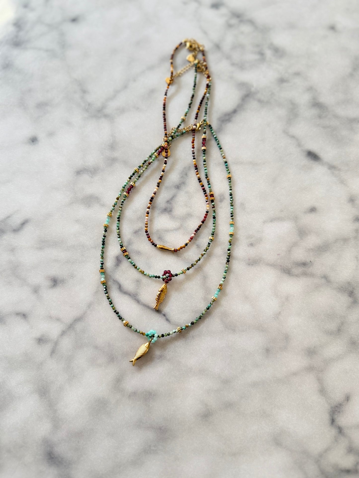 Beaded Fish Necklace