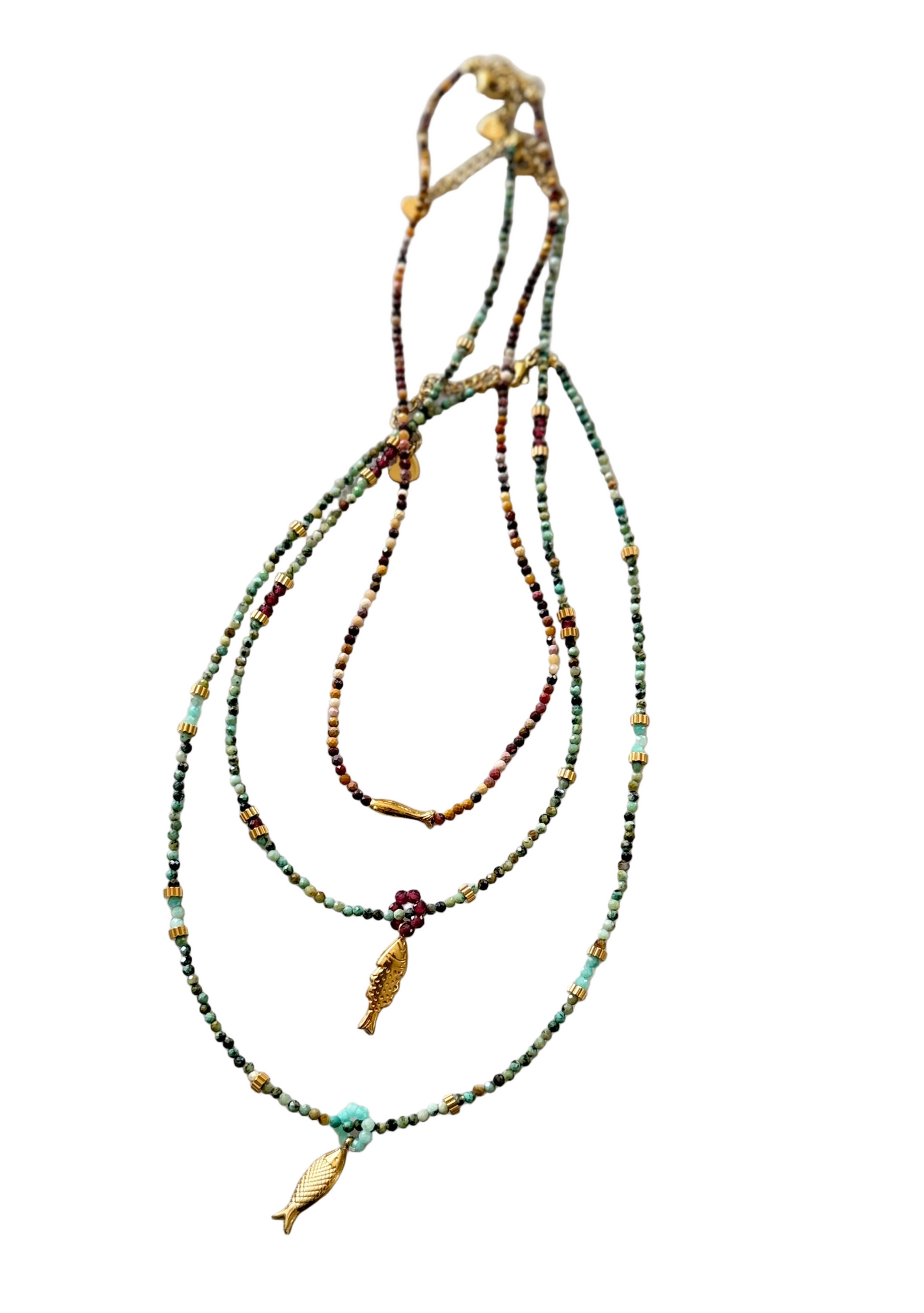 Beaded Fish Necklace