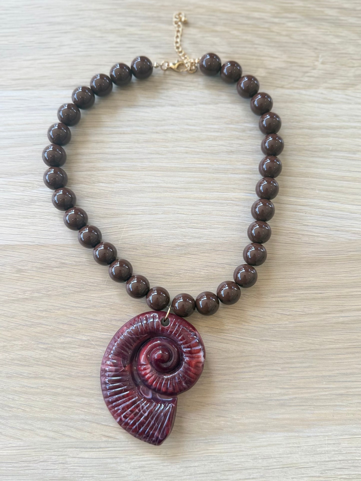 Large Shell Beaded Necklace