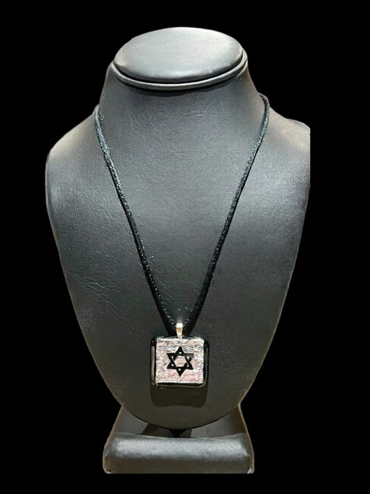 Chai Pendant With Black Rope