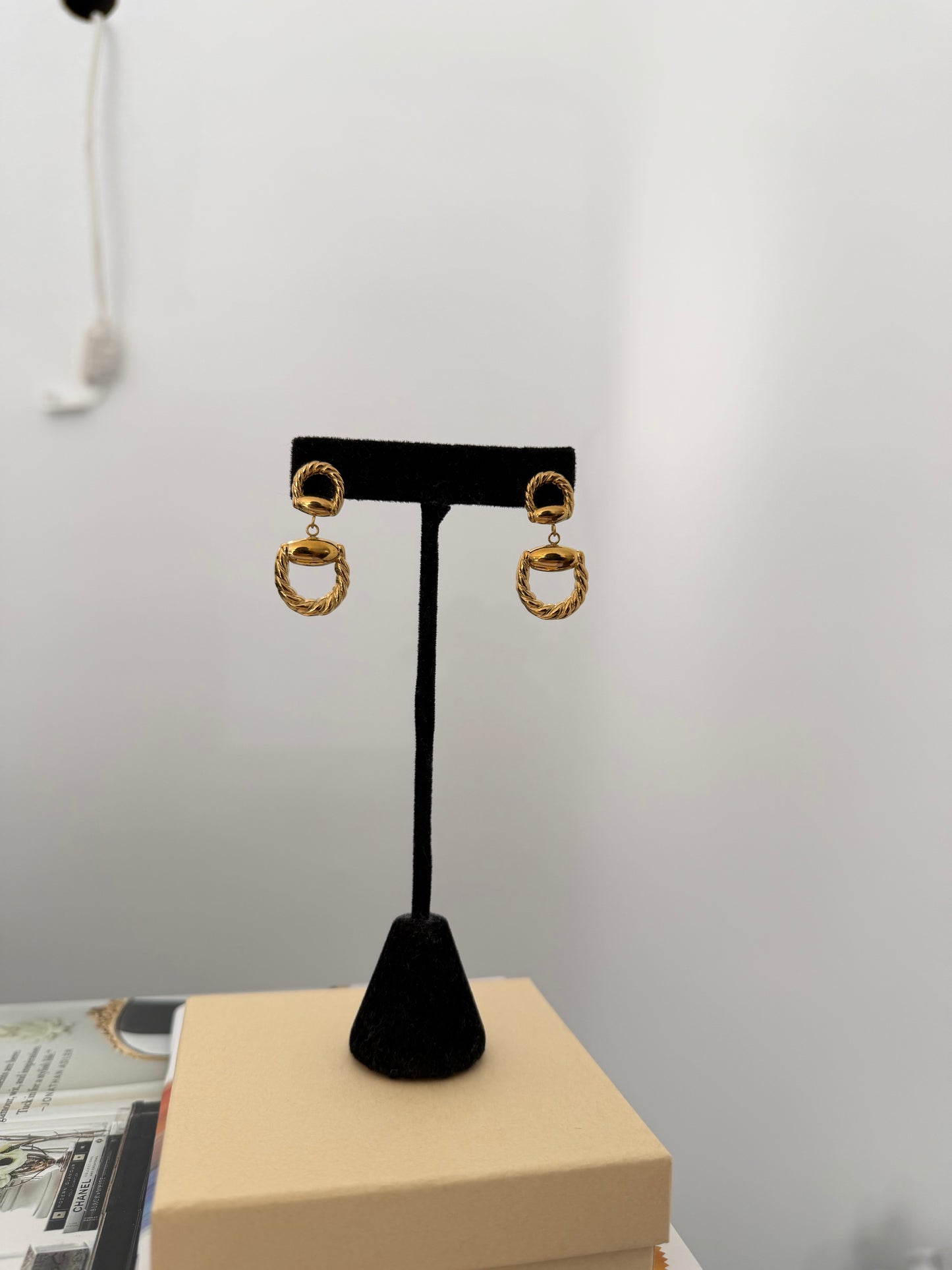 Horsebit Gold Earrings