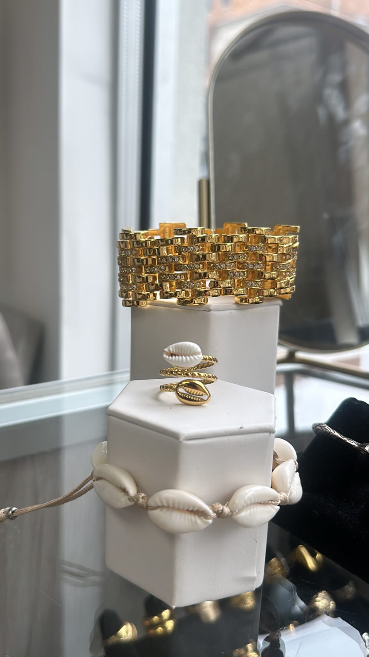 Vintage Gold and Crystal Bracelet