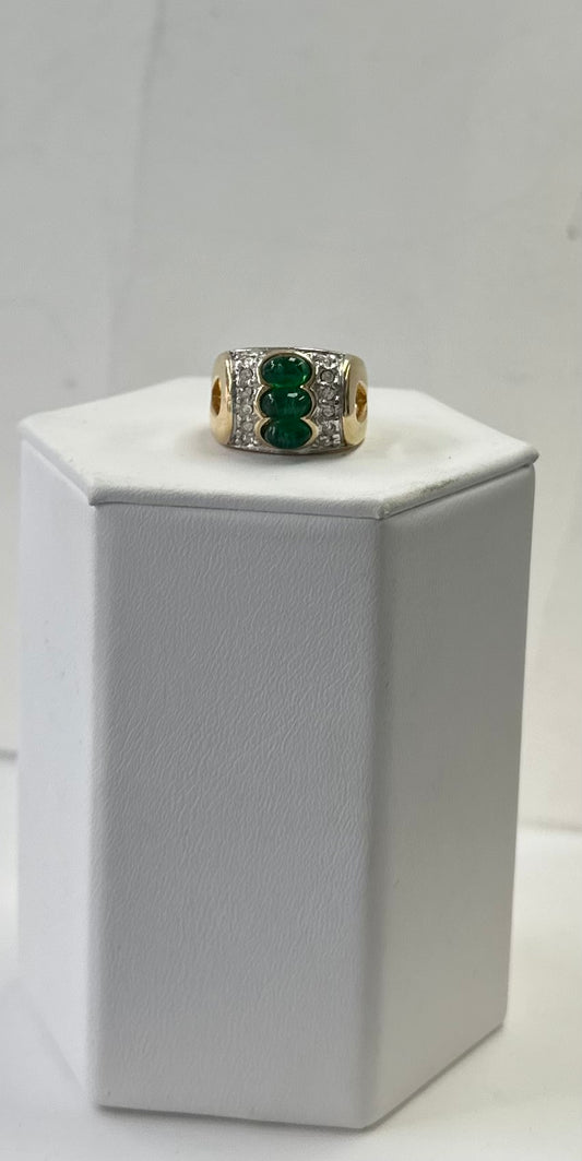 Vintage Emerald Cocktail Ring