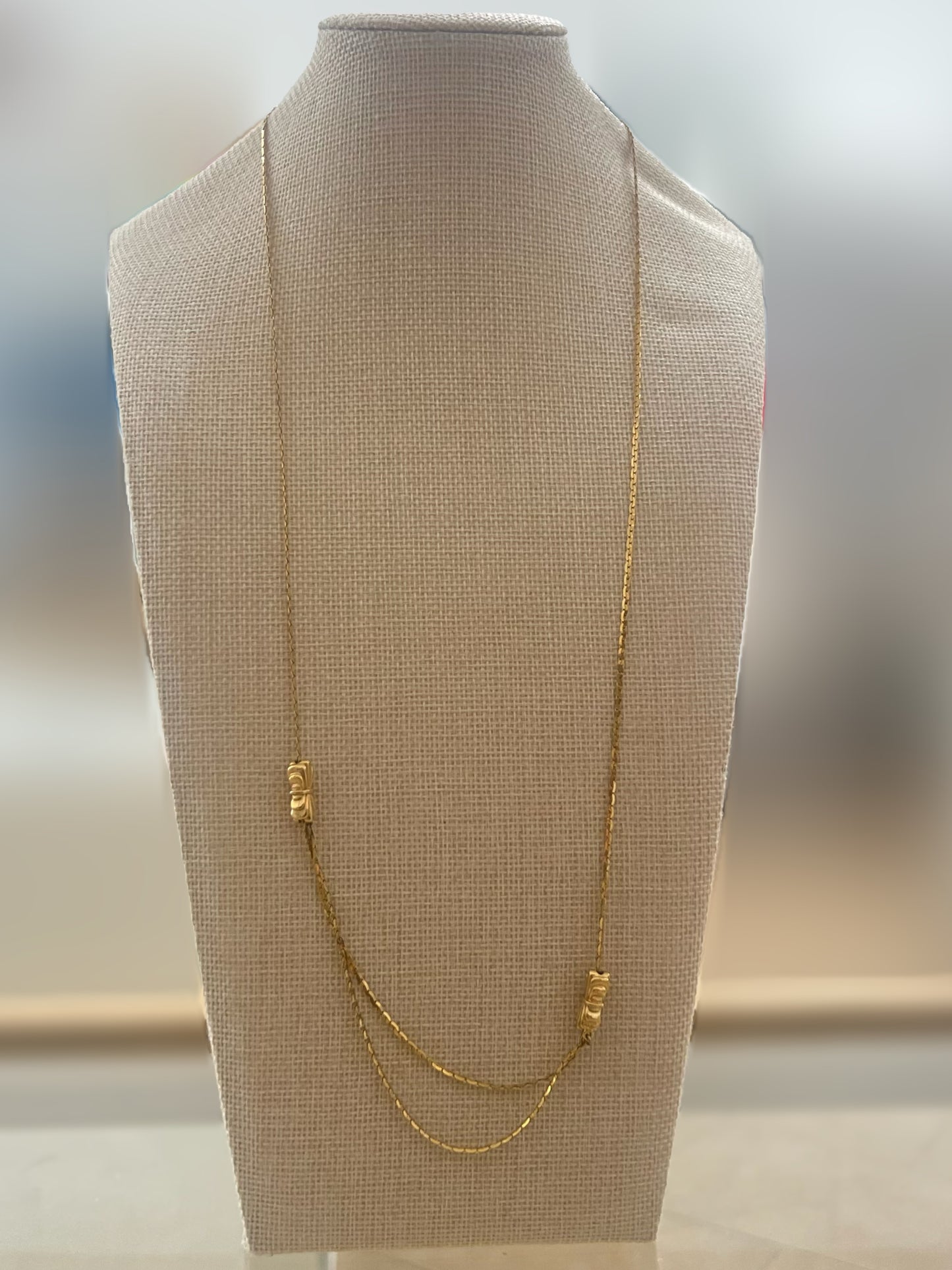 Gold Adjustable Layering Necklace
