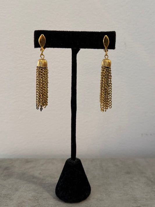 Gold Tassel Earrings