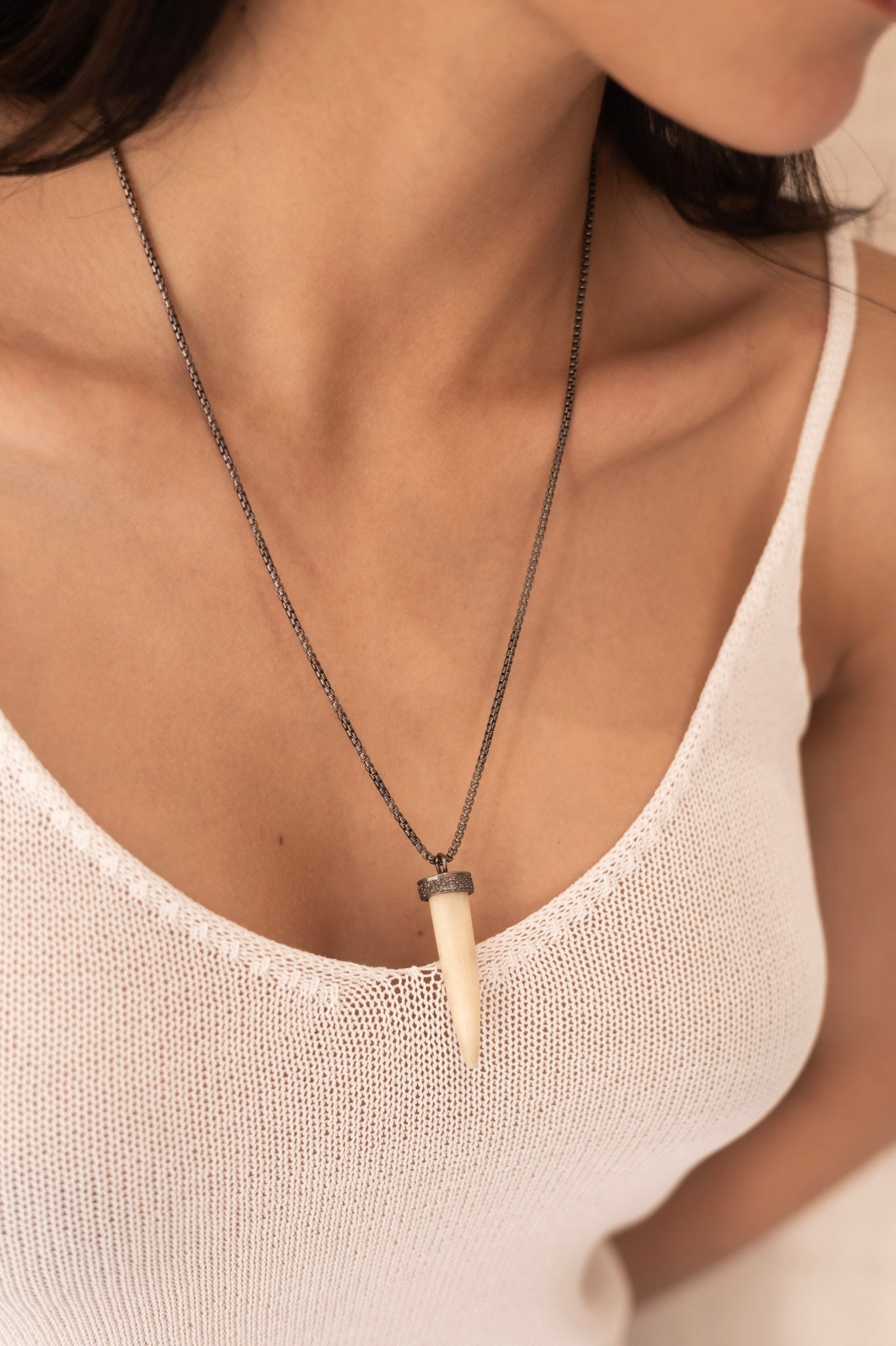 Horn Pendant Necklace